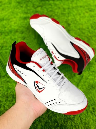 Image of PRO KVH Plus Cricket Shoes for Men|Lightweight & Durable All-Round Performance Cricket Shoes|PVC Studs Spikes Sports Shoe for Unisex