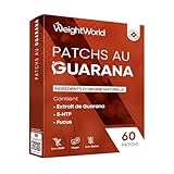 Patchs Guarana Vegan   60 Patches, 2 Mois de Stock pour Ventre, Cuisse, Bras avec Fucus, Lin, Thé Vert, Griffonia   1 Guarana Patch toutes les 24 heures, Ingrédients Origine Naturelle