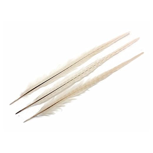 10 Pieces - 20-22" Ivory Bleached and Dyed Long Ringneck Pheasant Tail Feathers Costume Halloween Wedding | Moonlight Feather