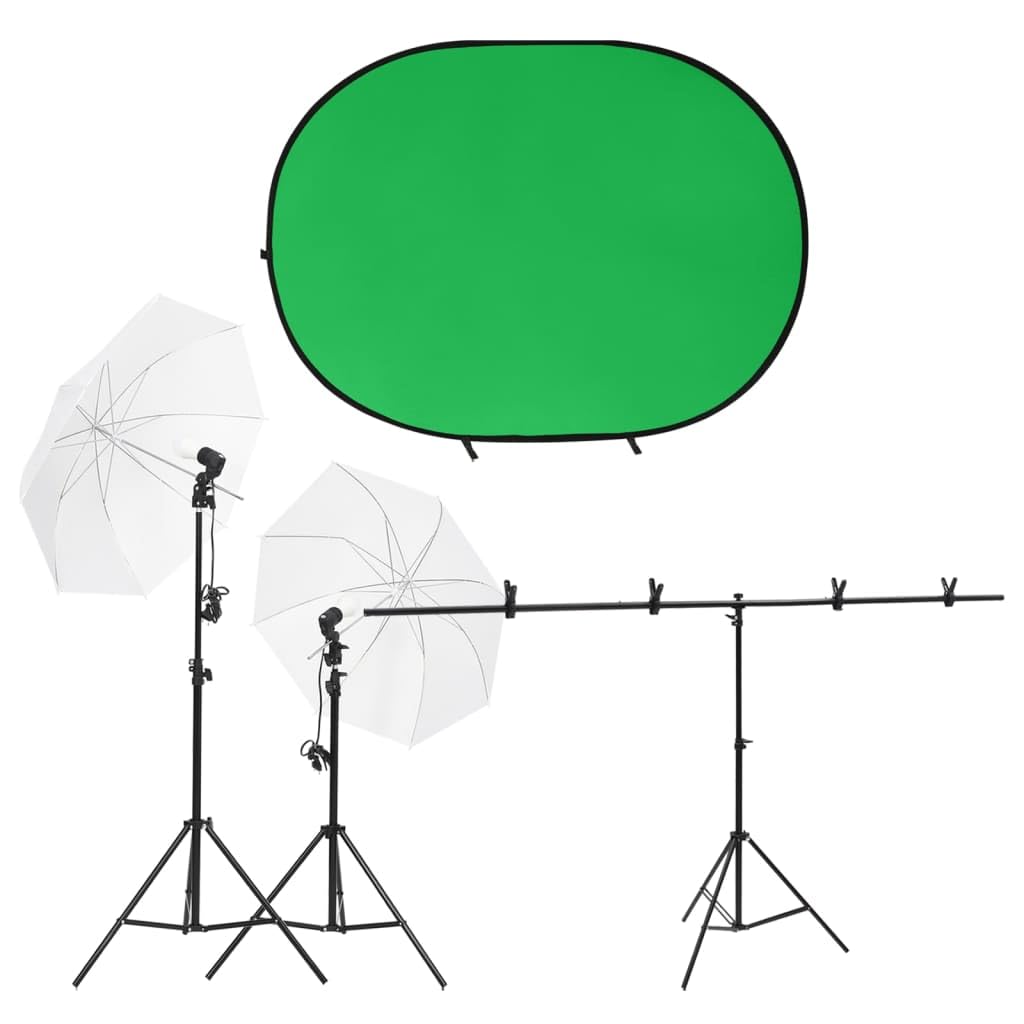 Zestaw do studia fotograficznego z lampami i tłem do profesjonalnej fotografii produktowej i portretowej w domowym studiu, w zestawie ściemniane lampy LED, system tła, statywy i torby do