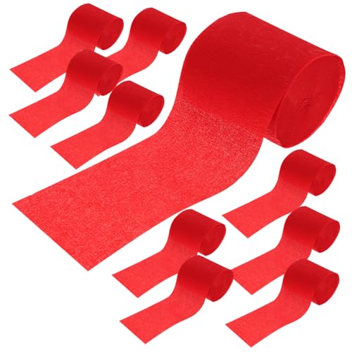 Totority 10pcs Birthday Party Streamer Paper Rolls Decorative Crepe Paper Streamers for Wedding Decorations