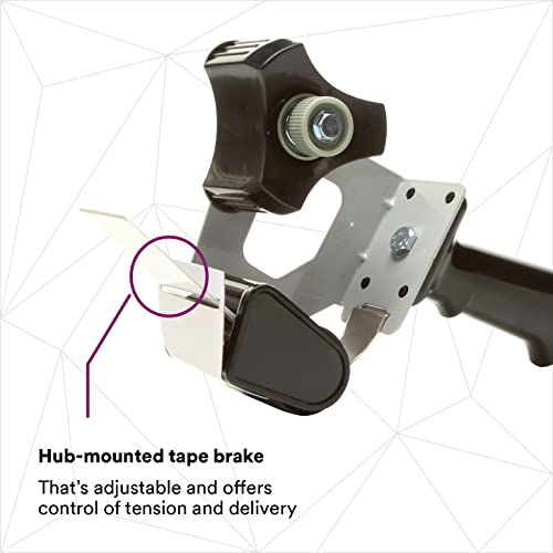 Image of 3M Pistol Grip Box Sealing Tape Dispenser HB903, for 2 inch Wide Tape, 1 Each | Hand-Held Design, Heavy-Duty, Easy-to-Use Application