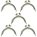 5pcs 85mm /3.3 inch Metal Frames Bow-Knot Snap Clasp for Small Coin Style Purse Antique Bronze Tone (Bronze)