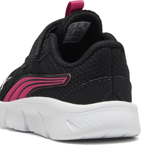PUMA Unisex Baby FLEXFOCUS MODERN AC+ INF Sneaker, Black PINK White, 25 EU