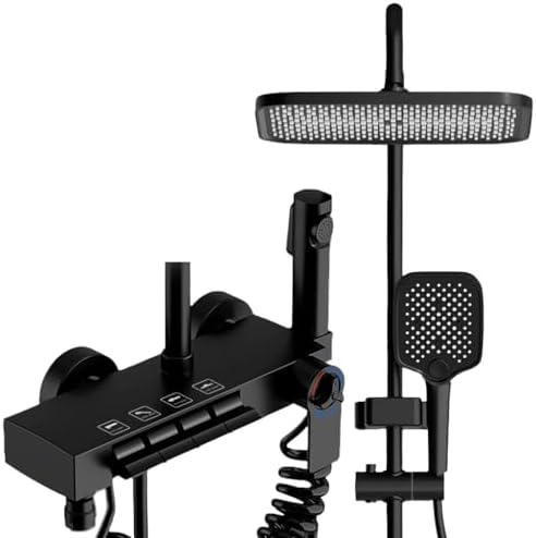 Shower set, bathroom, home piano button, shower, flower drying, pressurized nozzle image 5