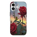 Fine et légère : le design élégant assure une prise en main confortable, cette coque rose rouge n°550 compatible avec l'iPhone 17 prend en charge le chargement sans fil, prend en charge tous les protecteurs d'écran, prend en charge le support de téléphone magnétique de voiture, support de téléphone anneau de téléphone