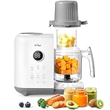 Bear Baby Food Maker with 18.5oz Dual-Layer Steam Baskets, OneStep Baby Food Processor Steamer Puree...