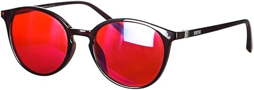 SHINU Marca Hombres Rojo Lentes Mejor Dormir Por La Noche Anti Luz Verde Eliminar La Tensión Del Ojo Mujeres Marco SH073