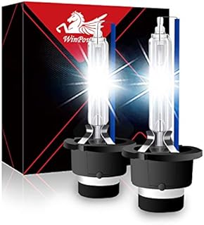 WinPower D1S Xenon Bulb 35W 6000K HID Headlight Super White X-treme Discharge Lamp 85V Car Replacement Kit, 1 Pair