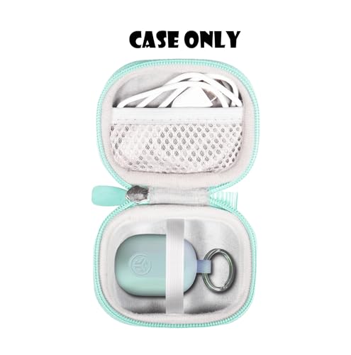 Image of Case for JLab Go Air Pop, Air Tones+ / Tones, JBuds Mini True Wireless Earbuds, Compact Organizer for the Charger case and Charger Cord (Mint)