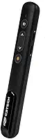 C3Tech Apresentador Sem Fio AP-600 Preto, Laser 650nm, Receptor Duplo USB-A + USB-C, Bateria Recarregável, Plug and Play, 10m, Windows MacOS Linux