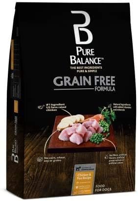 Pure Balance Grain Free Chicken & Pea Recipe Dry Dog Food, 24 lbs