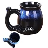 Vaso para beber, 380 ml, resistente al calor, mango ergonómico, taza de café de cerámica para hombres, para leche fría caliente, hielo, agua, latte, té, cerveza, whisky, novia, novio, marido