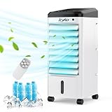 ❄️【3 en 1 Climatizadores evaporativos】 Los ingenieros senior de IcyAir han estado diseñando específicamente para las necesidades del mercado europeo durante cinco años, y han diseñado de manera innovadora un nuevo aire acondicionado de escritorio que integra ventilador, humidificador y aire acondicionado, brindándole una solución perfecta y agradable para el verano.