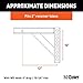 CURT 17121 Replacement Weight Distribution Hitch Shank, 2-Inch Receiver, 6-Inch Drop, 10-1/4-Inch Rise