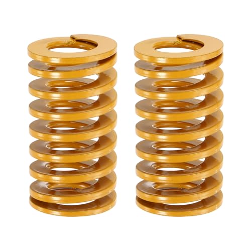 sourcing map 2pcs 3D Printer Heating Bed Spring, 25mm OD 45mm Length Light Load Compression Mould Die Spring 3D Printer 