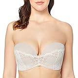 wonderbra full effect rouge Acolchado Wonderbra Refined Glamour Ultimate Strapless Lace Bra - Sujetador cotidiana para mujer, Beige (Ivory), 100B ES
