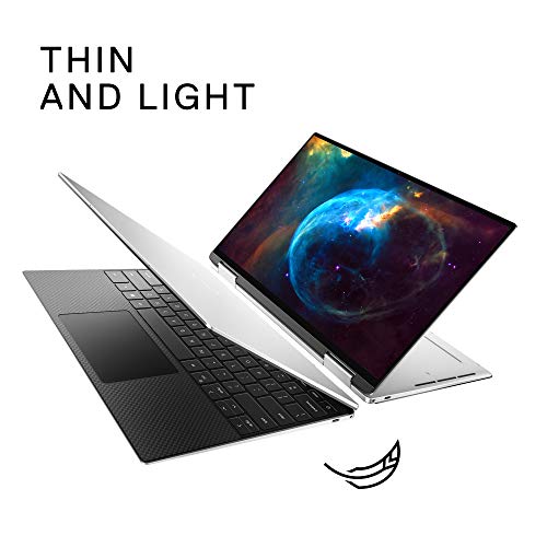 Image of Dell XPS 13 7390 2-in-1 Convertible, 13.4 inch FHD+ Touch Laptop - Intel Core i7-1065G7, 32GB LPDDR4x RAM, 512GB SSD, Intel Iris Plus Graphics, Windows 10 Home - Platinum Silver, Black Interior