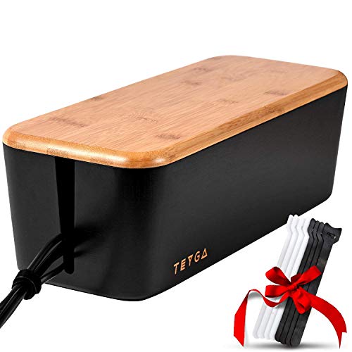 Image for TEYGA Bamboo Cable Management Box