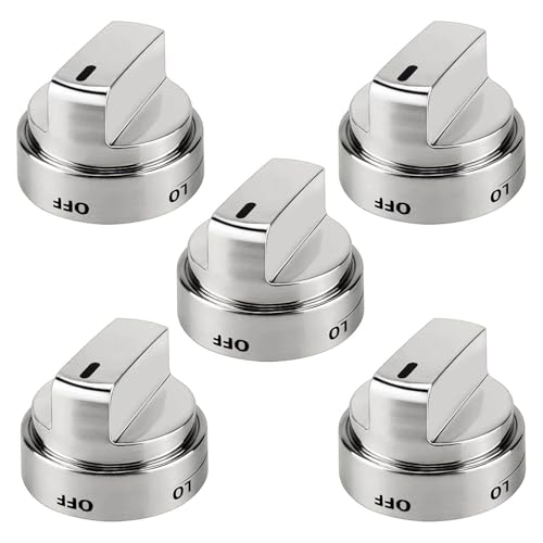 CHICHIYANG 5 sztuk stal nierdzewna kuchenka piekarnik górne pokrętła D-ring design AEZ73453509 pasuje do LG LDG3036ST/00/01