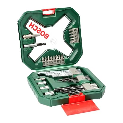 Bosch 34tlg. X-Line Classic Schrauber und Bohrer Set (Holz, Stein und Metall, Zubehör für Bohrmaschinen) Schraubendreherbit gesetzt
