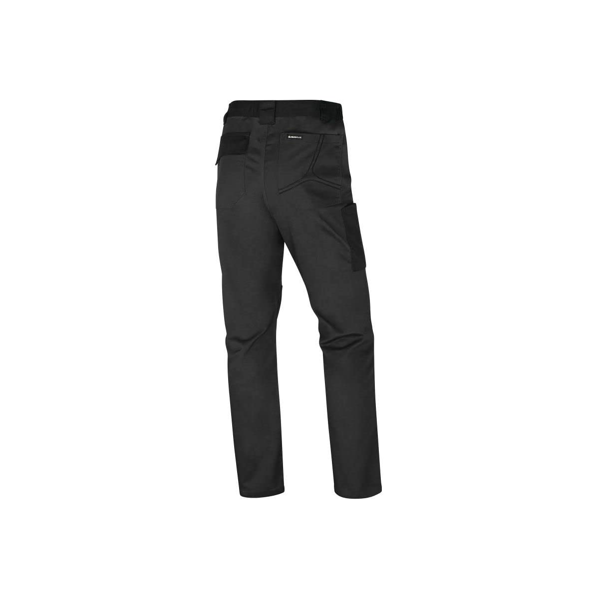 Delta Plus Pantalón de Trabajo Multibolsillos 65% poliéster 35% algodón 245gr Mach 2 Deltaplus M2PA3, Gris Oscuro, XXL
