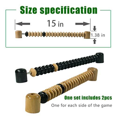 Shangfei Shuffleboard Score Keeper,Shuffleboard Scoreboard,Classic Wooden Bead Score System,Used With Shuffleboard Table #TOP7