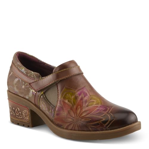 Spring Step L'Artiste Mastella Slip-On Loafers | Hand-Painted Leather Loafer Heels with Artistic Detailing2