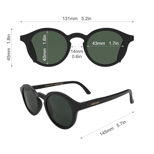 Image of LONDON MOLE Graduate sunglasses | Cool round panto shaped glasses | Men's Women's Unisex | Spring hinges