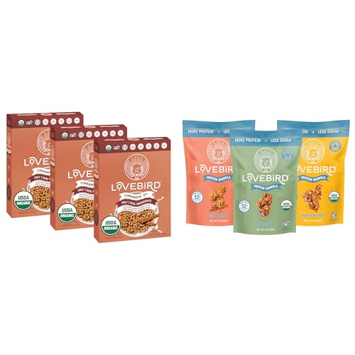 Lovebird Organic Cinnamon Cereal, 3-Pack