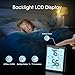 DOQAUS Digital Hygrometer Room Thermometer Indoor, Humidity Meter with Large LCD Display, Backlight Temperature Humidity Monitor with Max Min Records, Black