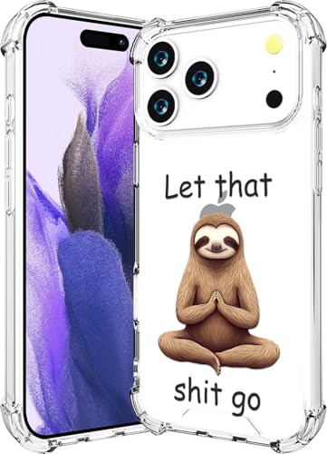 Coque iPhone 17 Pro Max robuste et antichoc avec motif paresseux
