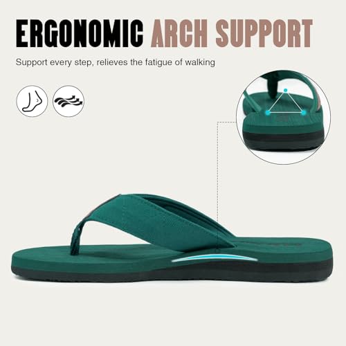 Image of FITORY Men's Flip-Flops, Thongs Sandals Comfort Slippers for Beach