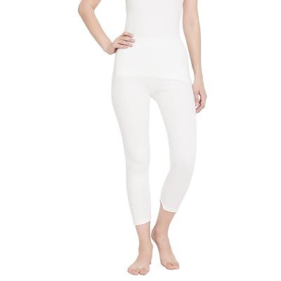 NEVA ESANCIA Women Winter Wear Thermal Legging Off White 3XL