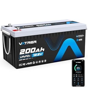 VATRER POWER 200AH-BT LiFePO4 Deep-Cycle-Batterie