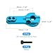MECCANIXITY Aluminum Alloy 25T Steering Servo Arm Horn Blue for DIY RC Car/Boat/Airplane Boat Accessories 2 Pcs