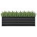 Produktbild Oushome Garten-Hochbeet Anthrazit 160 x 40 x 45 cm Verzinkter Stahl