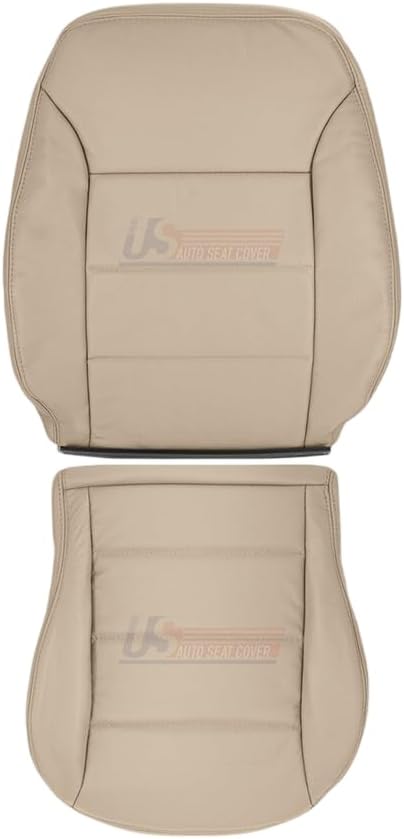 1999 to 2004 fits Volkswagen Jetta Passenger Bottom & Top Leather Cover Beige