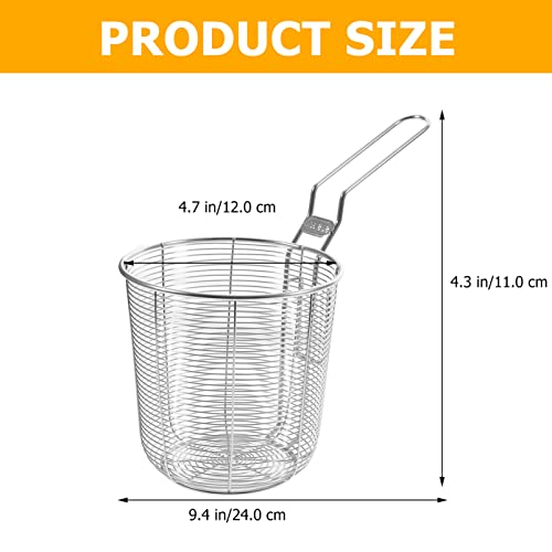 Colador de malla fina de acero inoxidable con asa para cocina, 16 cm 7