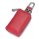 Material: cuero, gran capacidad, fácil de guardar y llevar, duradero, bolsillo para llaves con compartimento oculto se puede colocar