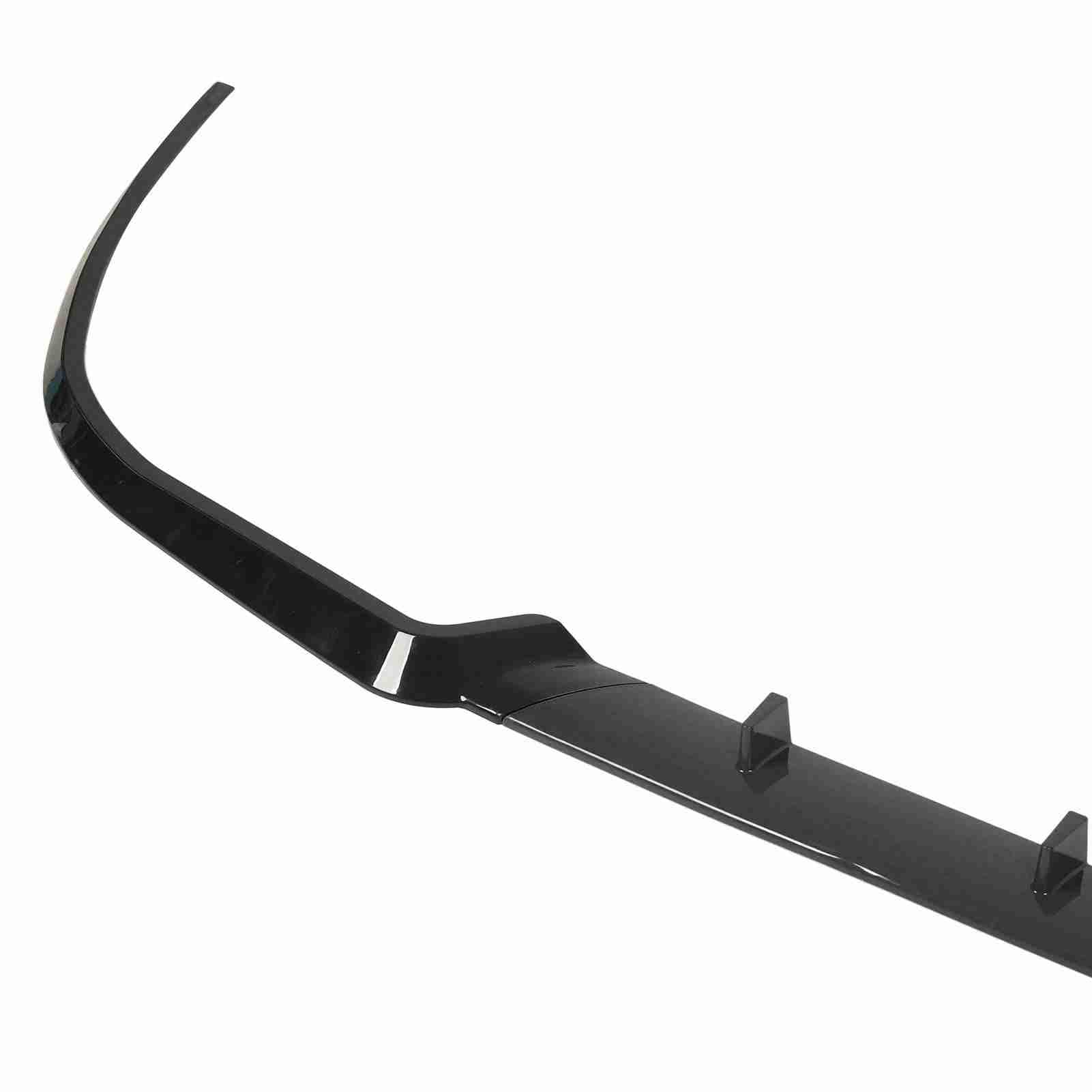 Przedni Spojler Zderzaka, Przedni Spojler Zderzaka Odporny na Uderzenia Przedni Spojler Zderzaka Separator 114cm Zamiennik dla Seat (Czarny błyszczący)