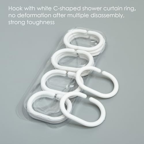 Image of NTBAY EVA Clear Shower Curtain with Water Cube, Water-Repellent Liner with 3 Magnets for Bathroom, 72x84 Inches