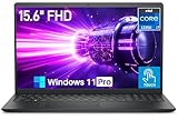 Dell DC15250 15 Touchscreen Laptop, Intel Core i7-1355U Processor, 15.6 inch FHD Anti-Glare Display, 16GB RAM, 1TB SSD, Intel UHD Graphics, Backlit Keyboard, Fingerprint Reader, Windows 11 Pro