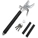 YINGJEE Cepo universal para volante de coche, camión, SUV, furgoneta, antirrobo para coche, con 3 llaves (negro)