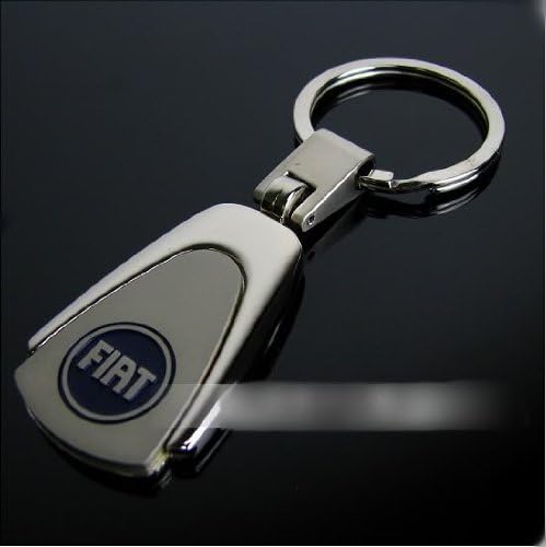 Sales Promotion!FIAT Car Chrome Key Ring Chain