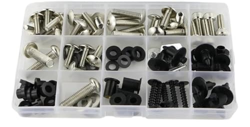 Boulons et clips de carénage argent pour Suzuki SV1000 SV650 03-07