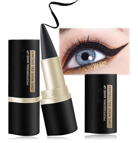 Long-Lasting Black Eyeliner Pencil – Quick-Dry, Waterproof, Smudge-Proof Matte Finish for All Eye Shapes, Face Painting & Body Art