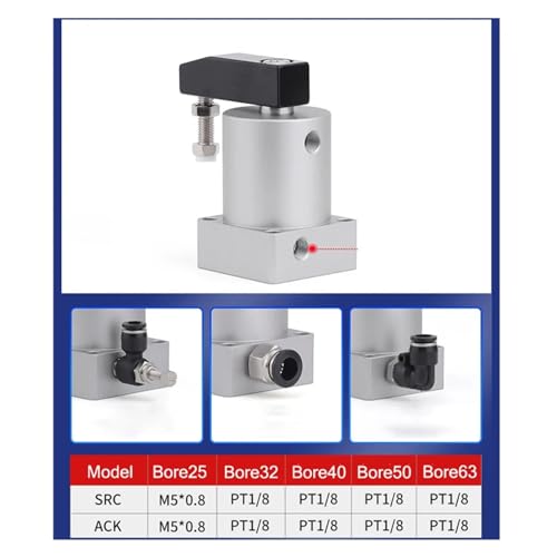Vérin pneumatique rotatif ACK25 et SRC25 pour bridage industriel précis