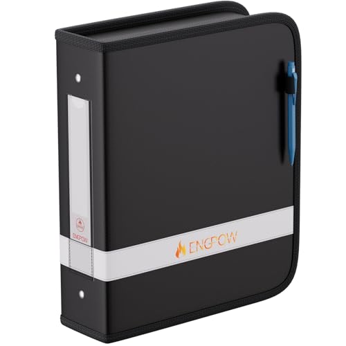 Classeur ignifuge zippé 500 feuilles grand format pour intercalaires école