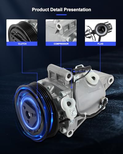 Image of ECCPP AC Compressor 2010-2013 for Suzuki SX4 2.0L | Fast Cooling Air Conditioning Compressor